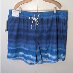 Goodfellow Blue Tie-dye  Swim Shorts XXL